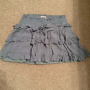 Altar'd State Skirt with Ruffled Tiers